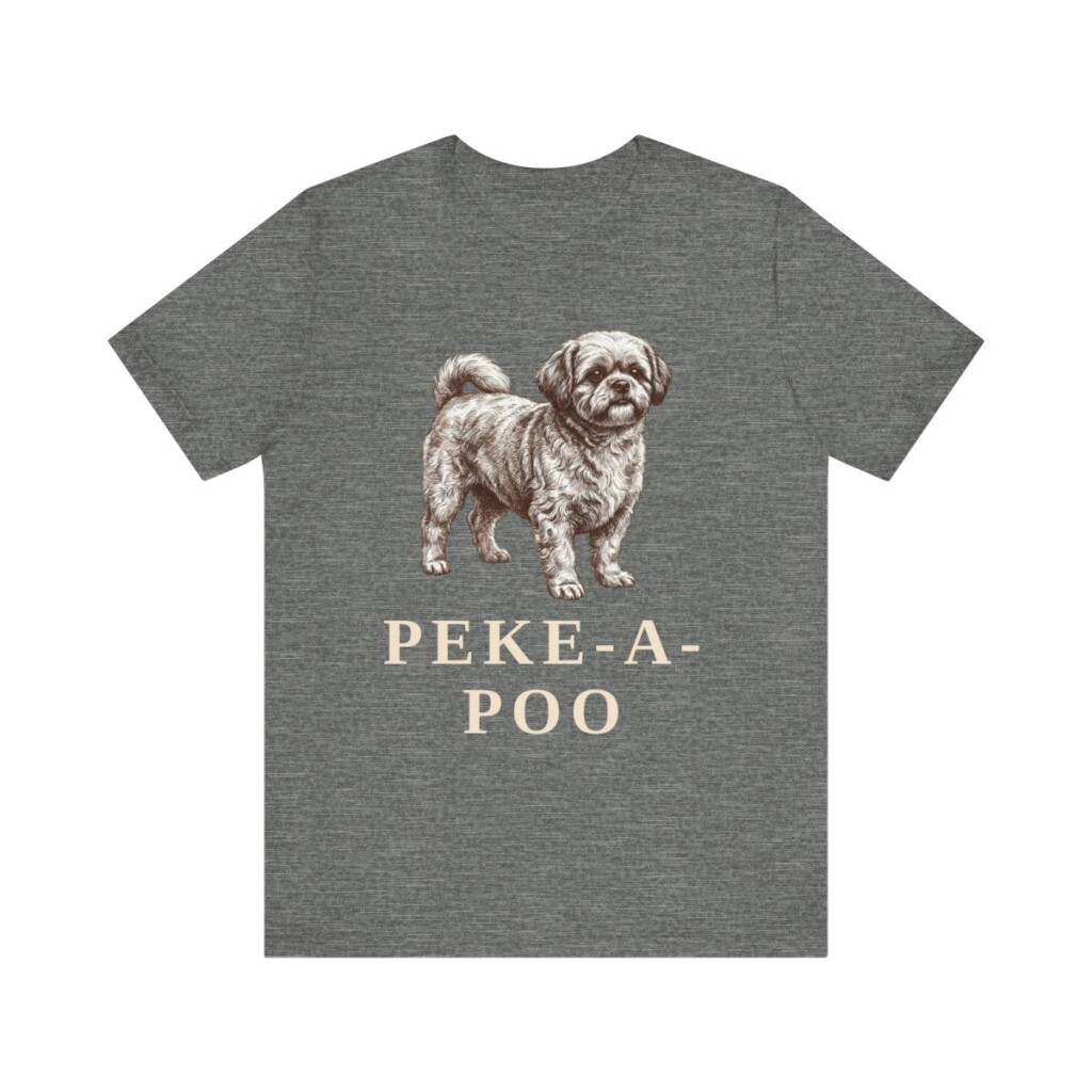Peke-A-Poo Shirt, Vintage Dog Sketch Tee, Dog Lover Gift