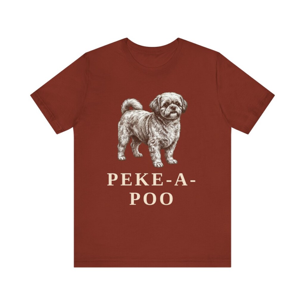 Peke-A-Poo Shirt, Vintage Dog Sketch Tee, Dog Lover Gift
