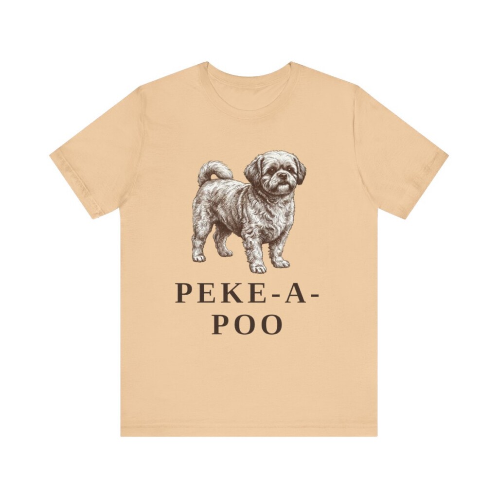 Peke-A-Poo Shirt, Vintage Dog Sketch Tee, Dog Lover Gift