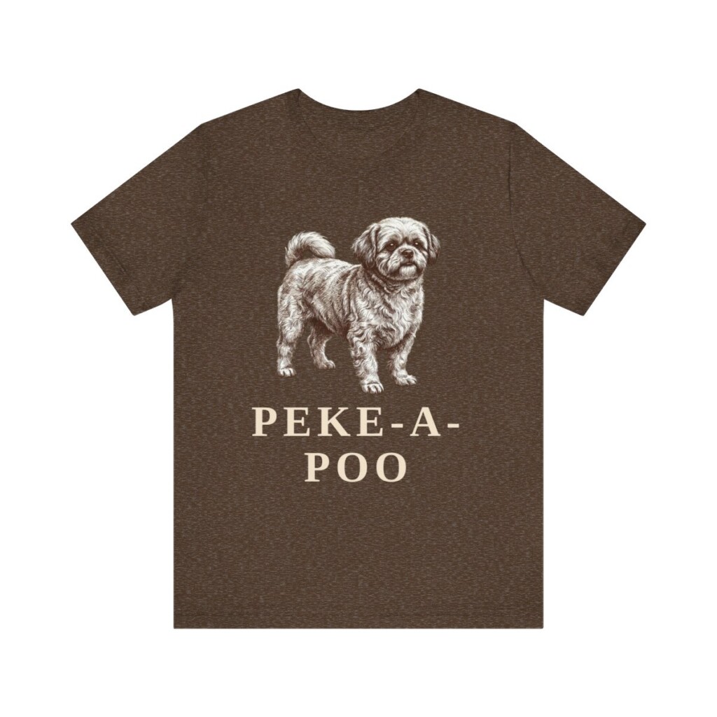 Peke-A-Poo Shirt, Vintage Dog Sketch Tee, Dog Lover Gift