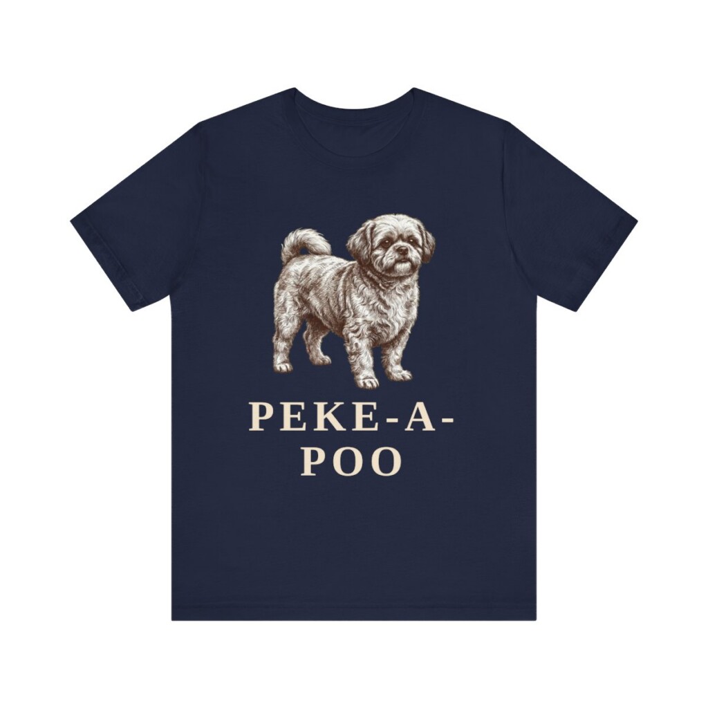 Peke-A-Poo Shirt, Vintage Dog Sketch Tee, Dog Lover Gift