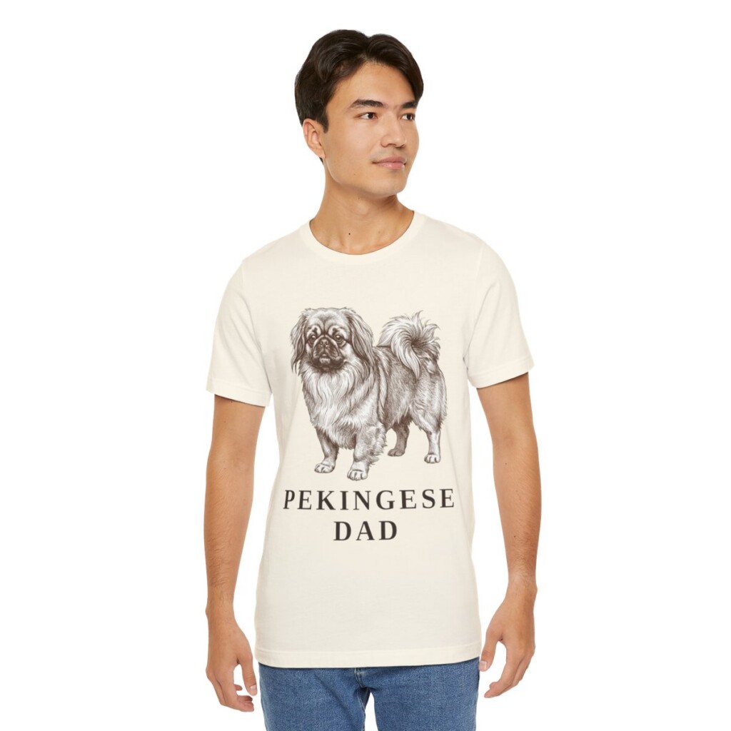 Pekingese Dad Shirt, Vintage Dog Sketch Tee, Dog Dad Gift