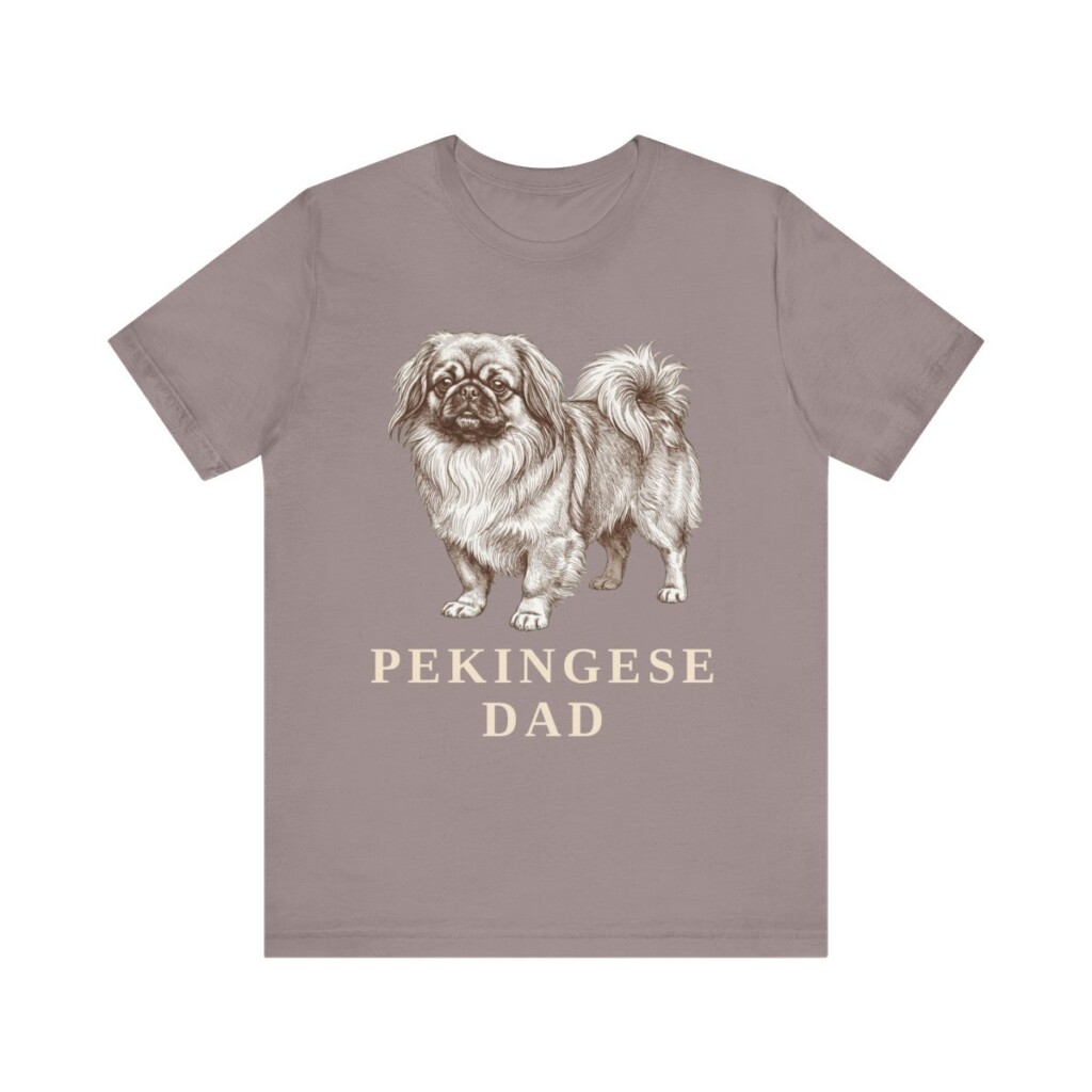 Pekingese Dad Shirt, Vintage Dog Sketch Tee, Dog Dad Gift
