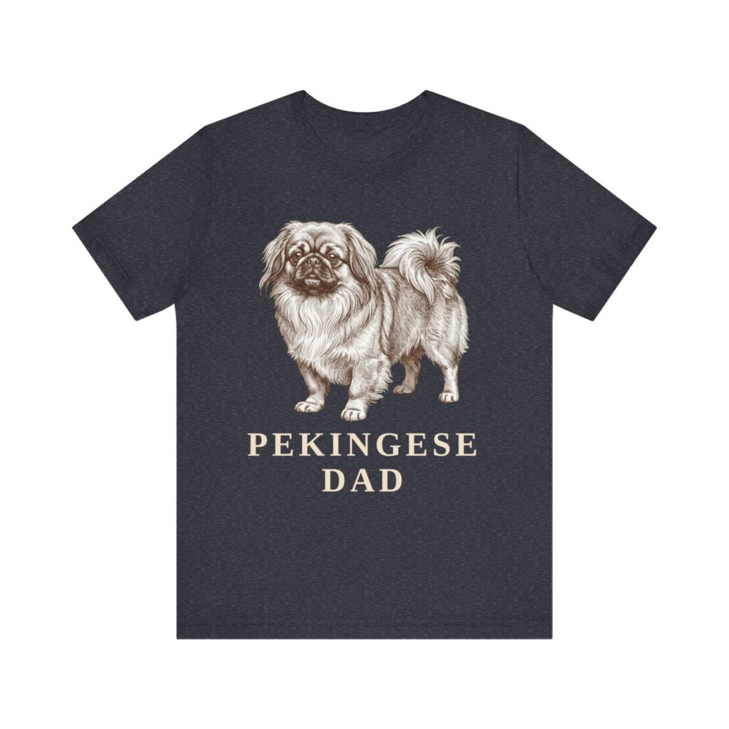 Pekingese Dad Shirt, Vintage Dog Sketch Tee, Dog Dad Gift