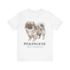Pekingese Latin Shirt, Vintage Dog Sketch Tee, Dog Latin Gift