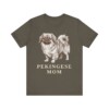 Pekingese Mom Shirt, Vintage Dog Sketch Tee, Dog Mom Gift