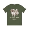 Pekingese Mom Shirt, Vintage Dog Sketch Tee, Dog Mom Gift