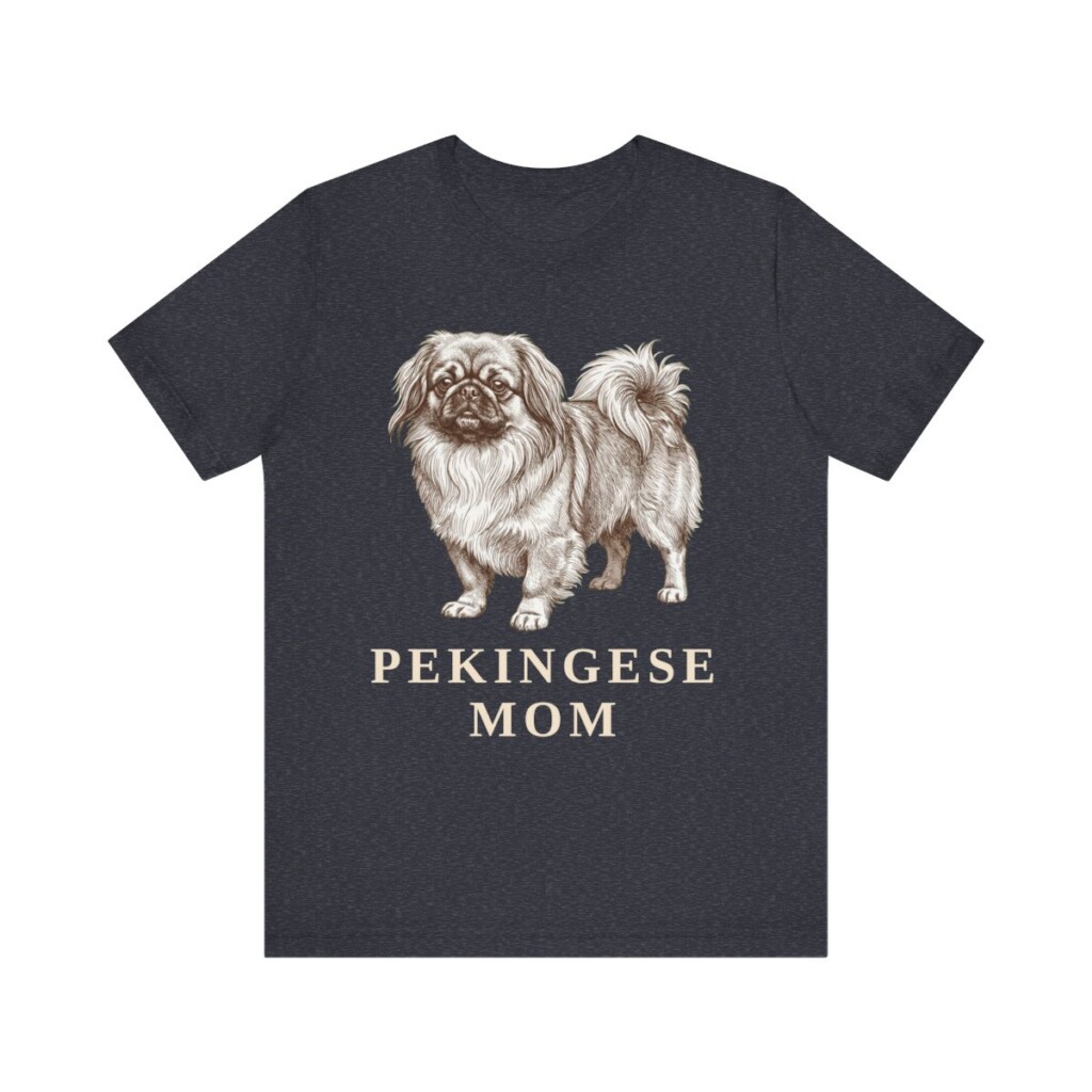 Pekingese Mom Shirt, Vintage Dog Sketch Tee, Dog Mom Gift