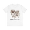 Pekingese Shirt, Vintage Dog Sketch Tee, Dog Lover Gift