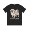 Pekingese Shirt, Vintage Dog Sketch Tee, Dog Lover Gift