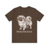 Pekingese Shirt, Vintage Dog Sketch Tee, Dog Lover Gift