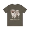 Pekingese Shirt, Vintage Dog Sketch Tee, Dog Lover Gift