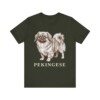 Pekingese Shirt, Vintage Dog Sketch Tee, Dog Lover Gift