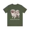 Pekingese Shirt, Vintage Dog Sketch Tee, Dog Lover Gift