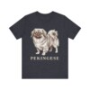 Pekingese Shirt, Vintage Dog Sketch Tee, Dog Lover Gift