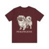 Pekingese Shirt, Vintage Dog Sketch Tee, Dog Lover Gift