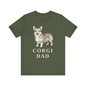 Pembroke Welsh Corgi Dad Shirt, Vintage Dog Sketch Tee, Dog Dad Gift
