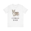 Pembroke Welsh Corgi Dad Shirt, Vintage Dog Sketch Tee, Dog Dad Gift