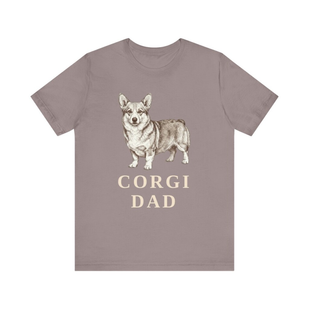 Pembroke Welsh Corgi Dad Shirt, Vintage Dog Sketch Tee, Dog Dad Gift
