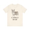 Pembroke Welsh Corgi Dad Shirt, Vintage Dog Sketch Tee, Dog Dad Gift