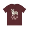 Pembroke Welsh Corgi Dad Shirt, Vintage Dog Sketch Tee, Dog Dad Gift