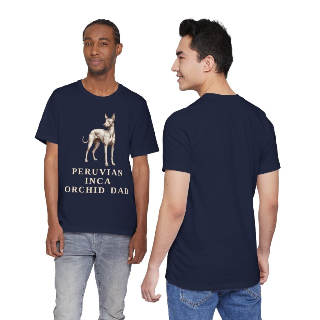 Peruvian Inca Orchid Dad Shirt, Vintage Dog Sketch Tee, Dog Dad Gift