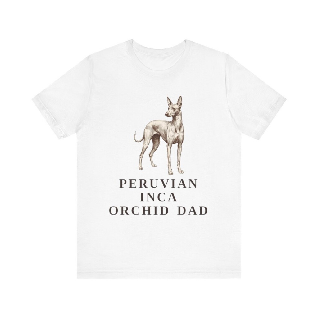 Peruvian Inca Orchid Dad Shirt, Vintage Dog Sketch Tee, Dog Dad Gift