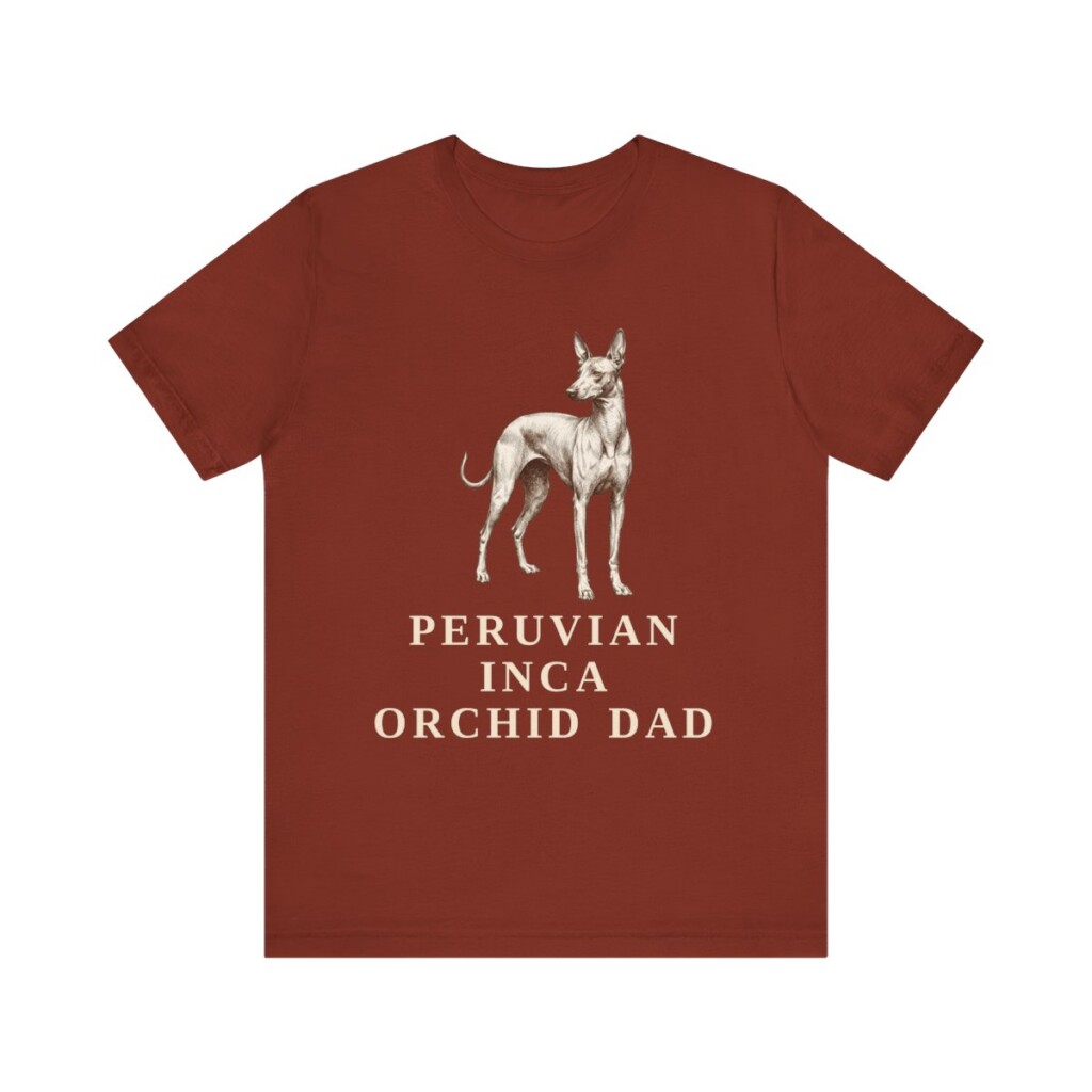 Peruvian Inca Orchid Dad Shirt, Vintage Dog Sketch Tee, Dog Dad Gift
