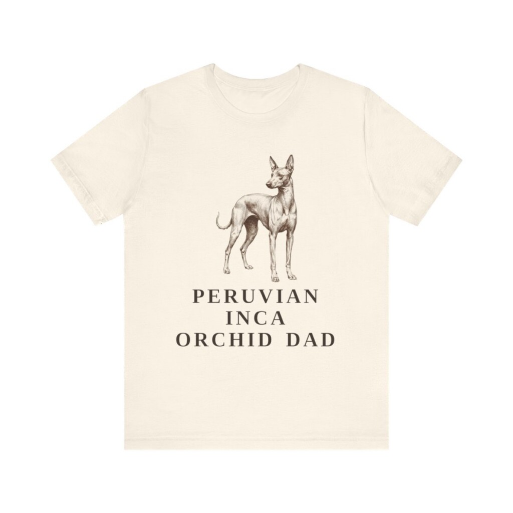 Peruvian Inca Orchid Dad Shirt, Vintage Dog Sketch Tee, Dog Dad Gift