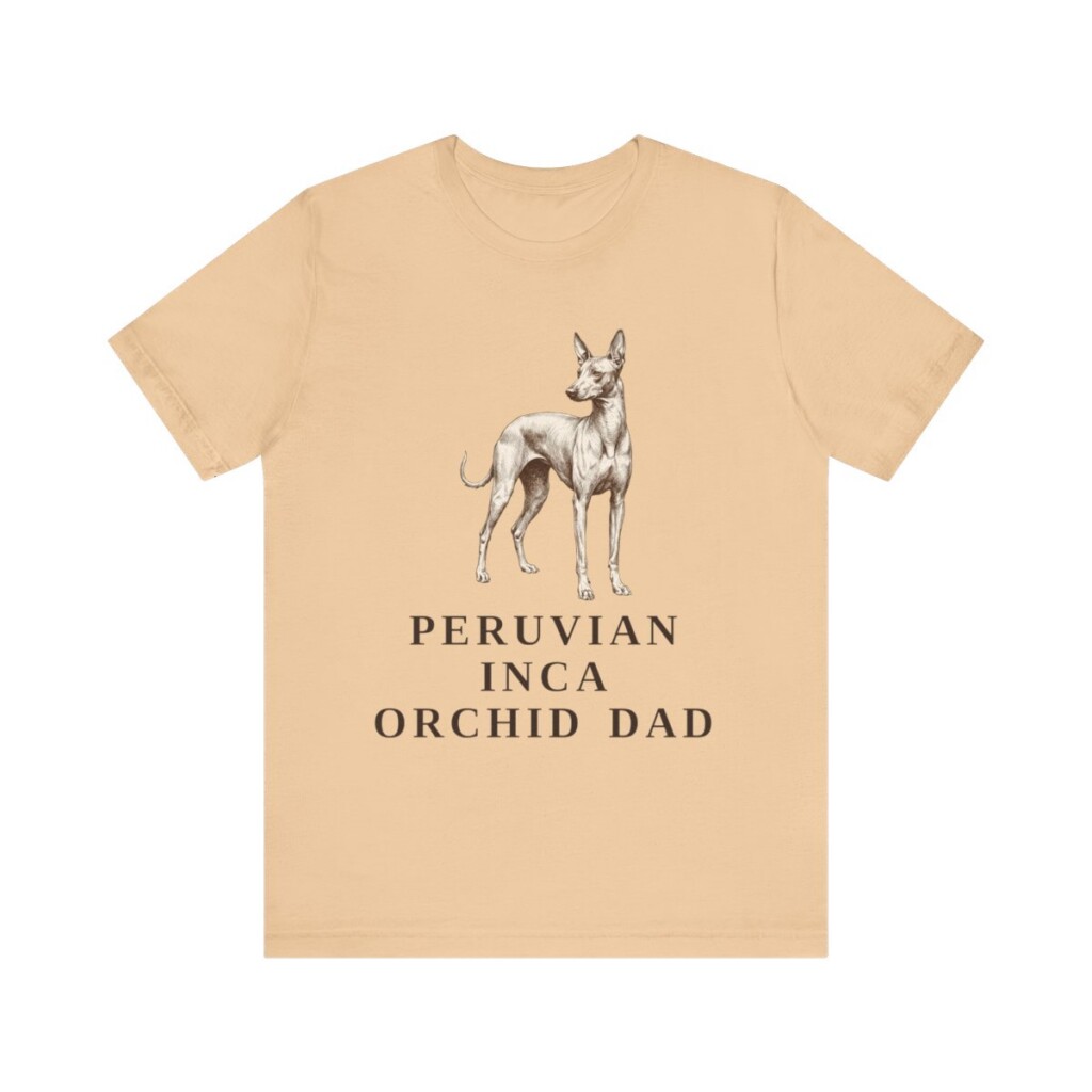Peruvian Inca Orchid Dad Shirt, Vintage Dog Sketch Tee, Dog Dad Gift