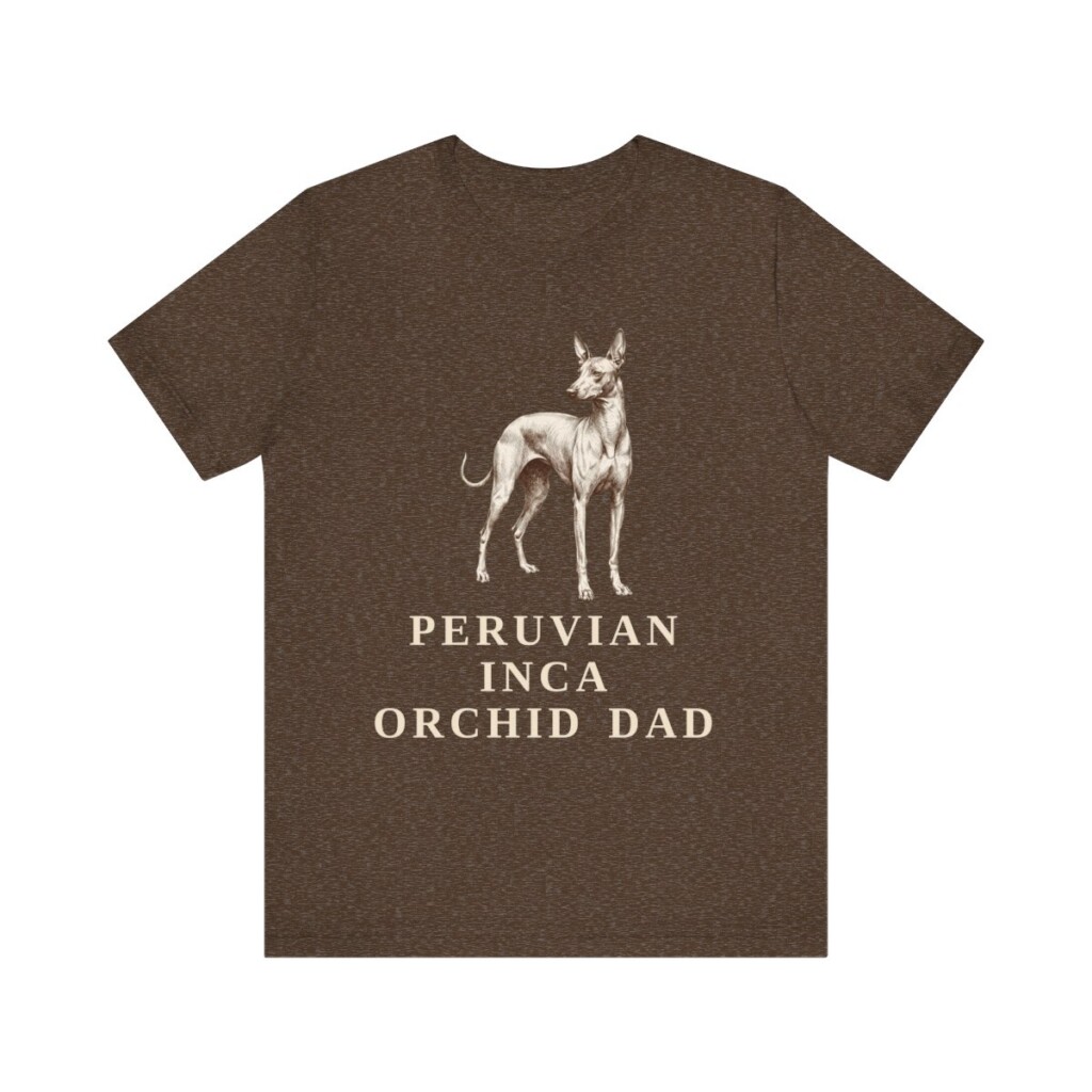 Peruvian Inca Orchid Dad Shirt, Vintage Dog Sketch Tee, Dog Dad Gift