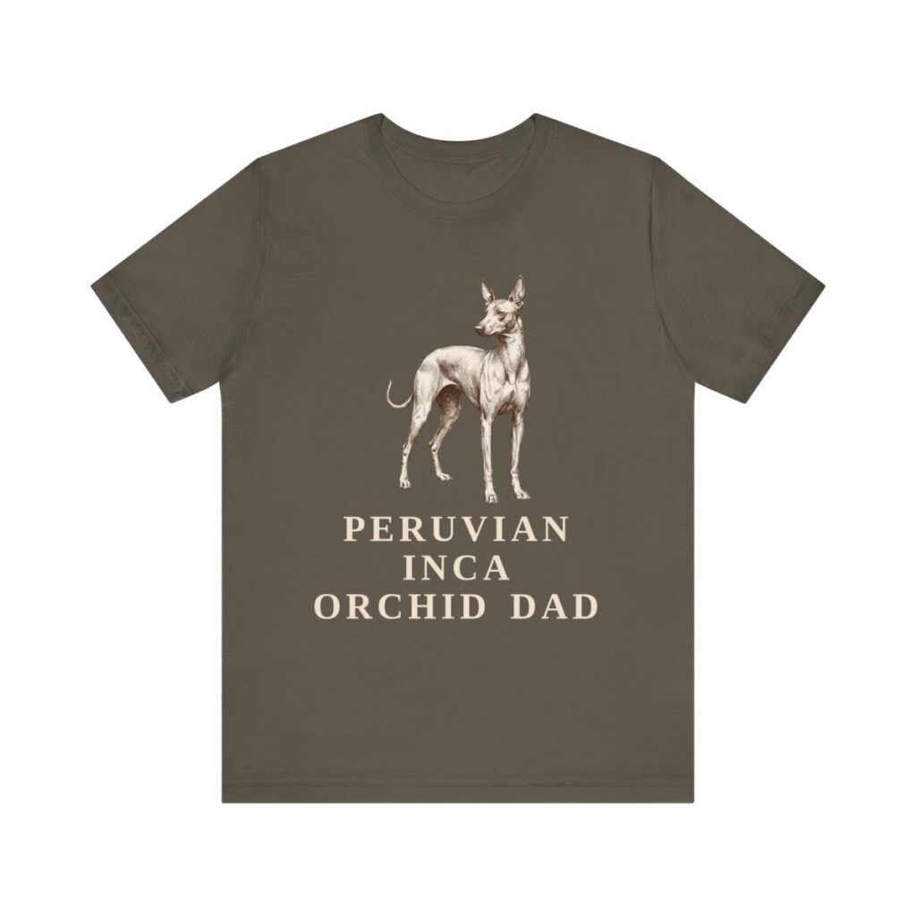 Peruvian Inca Orchid Dad Shirt, Vintage Dog Sketch Tee, Dog Dad Gift