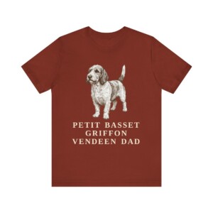 Petit Basset Griffon Vendeen Dad Shirt, Vintage Dog Sketch Tee, Dog Dad Gift