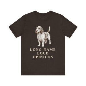 Petit Basset Griffon Vendeen Humor Shirt, Vintage Dog Sketch Tee, Dog Humor Gift