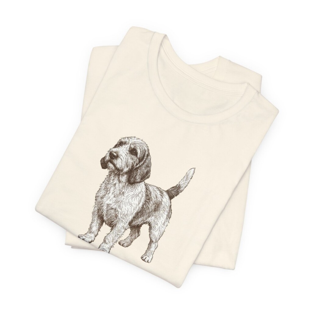 Petit Basset Griffon Vendeen Latin Shirt, Vintage Dog Sketch Tee, Dog Latin Gift