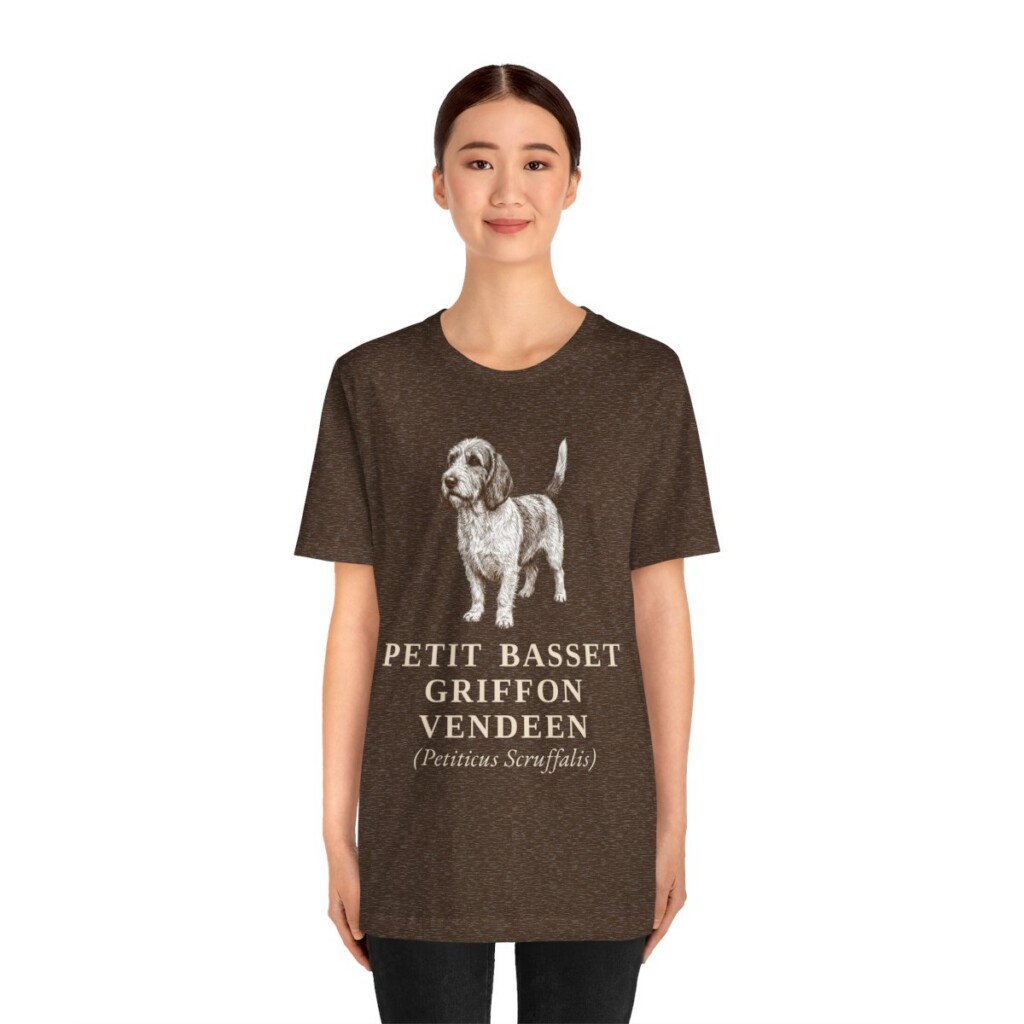 Petit Basset Griffon Vendeen Latin Shirt, Vintage Dog Sketch Tee, Dog Latin Gift