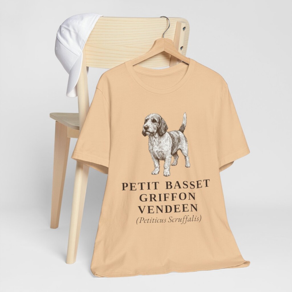Petit Basset Griffon Vendeen Latin Shirt, Vintage Dog Sketch Tee, Dog Latin Gift