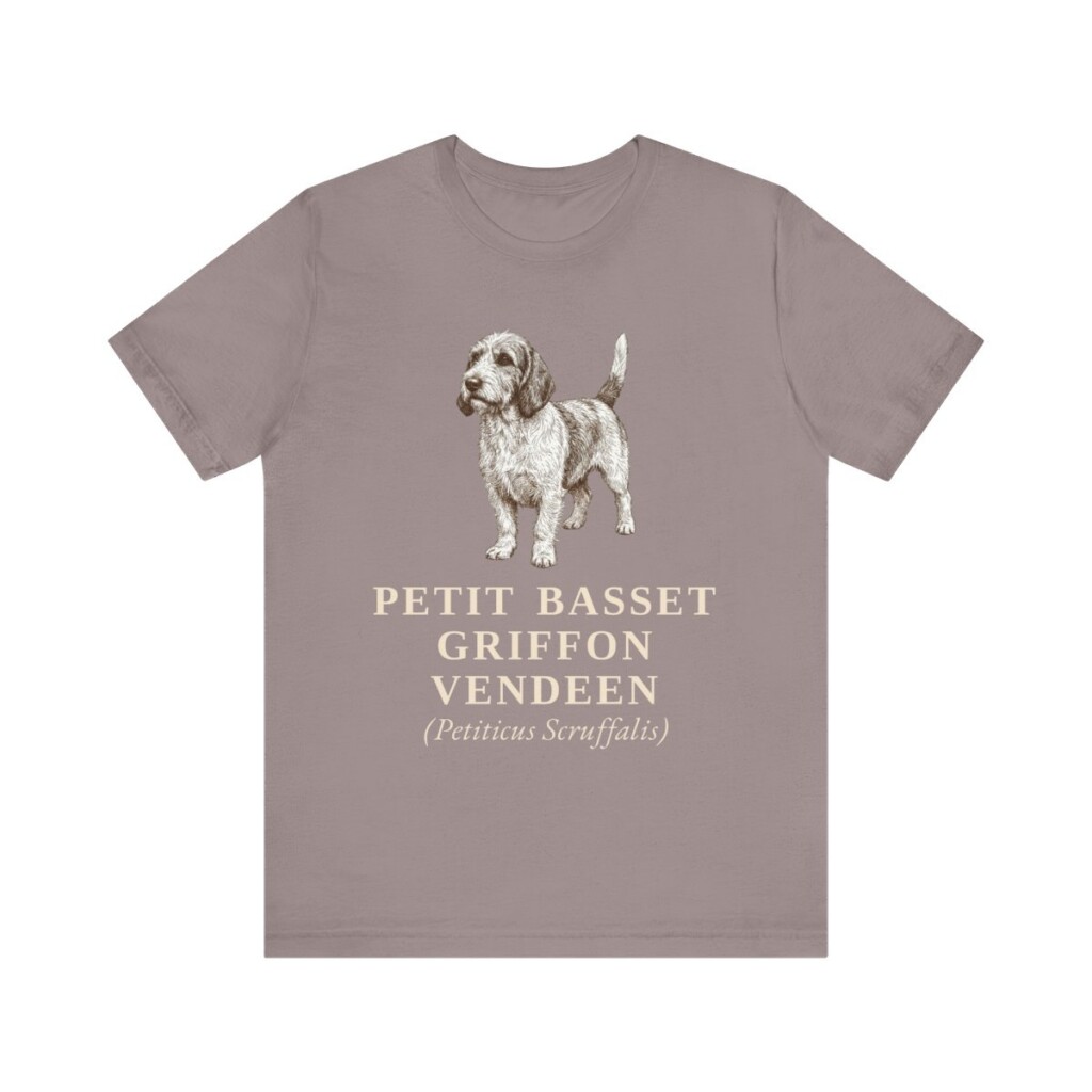 Petit Basset Griffon Vendeen Latin Shirt, Vintage Dog Sketch Tee, Dog Latin Gift