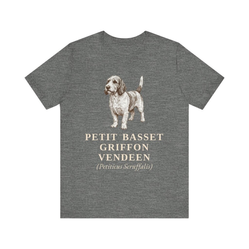 Petit Basset Griffon Vendeen Latin Shirt, Vintage Dog Sketch Tee, Dog Latin Gift