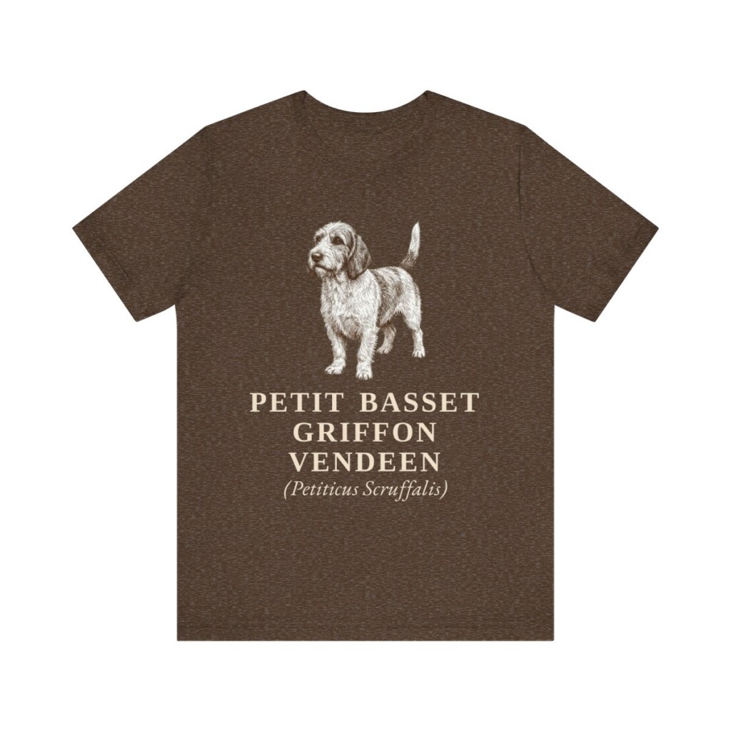 Petit Basset Griffon Vendeen Latin Shirt, Vintage Dog Sketch Tee, Dog Latin Gift