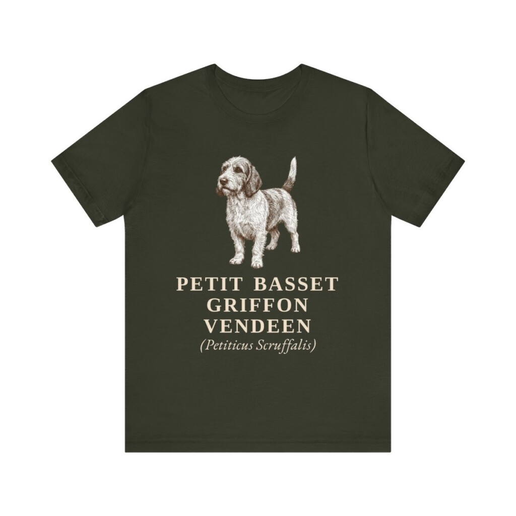 Petit Basset Griffon Vendeen Latin Shirt, Vintage Dog Sketch Tee, Dog Latin Gift