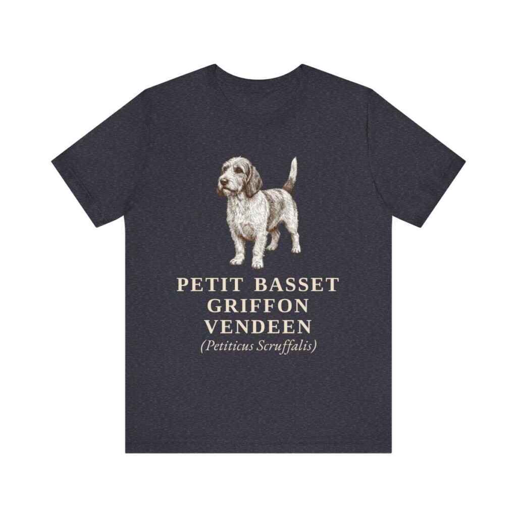 Petit Basset Griffon Vendeen Latin Shirt, Vintage Dog Sketch Tee, Dog Latin Gift