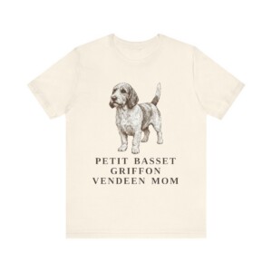 Petit Basset Griffon Vendeen Mom Shirt, Vintage Dog Sketch Tee, Dog Mom Gift