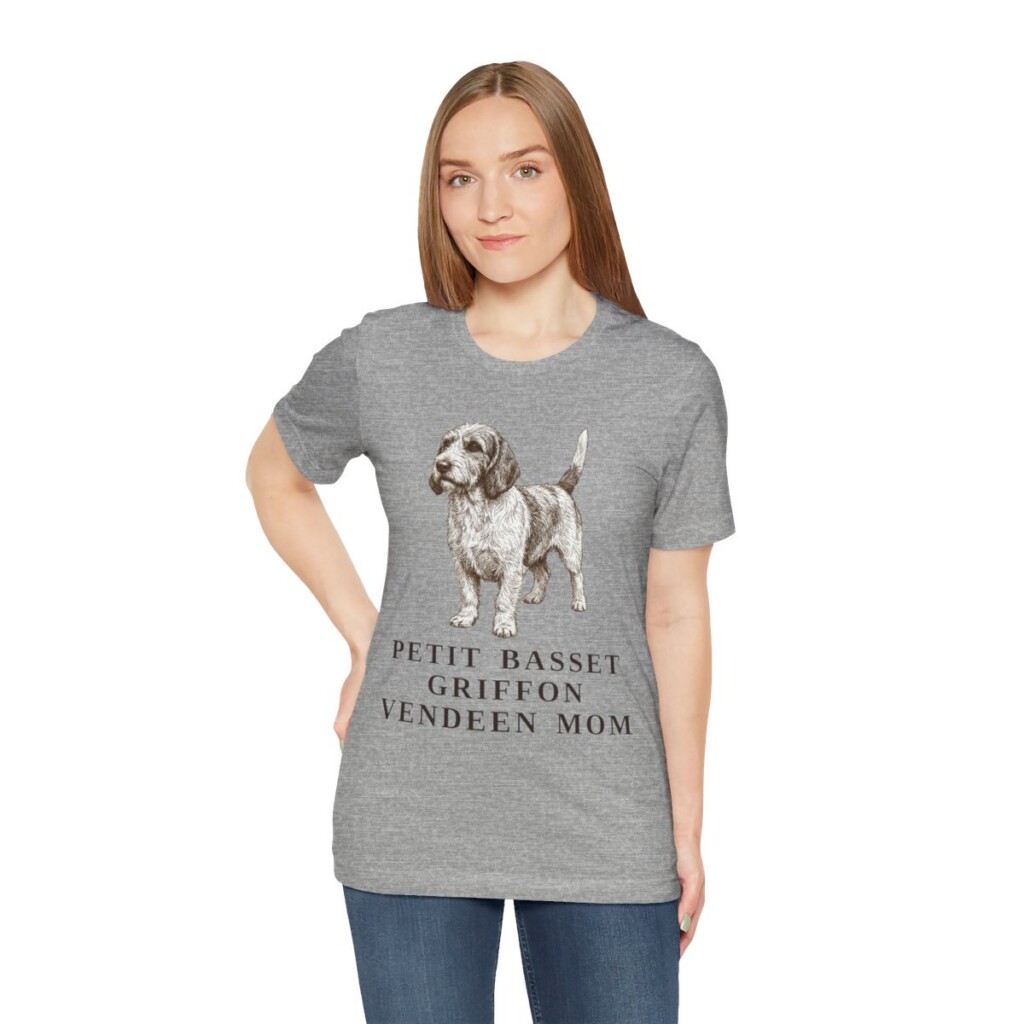 Petit Basset Griffon Vendeen Mom Shirt, Vintage Dog Sketch Tee, Dog Mom Gift