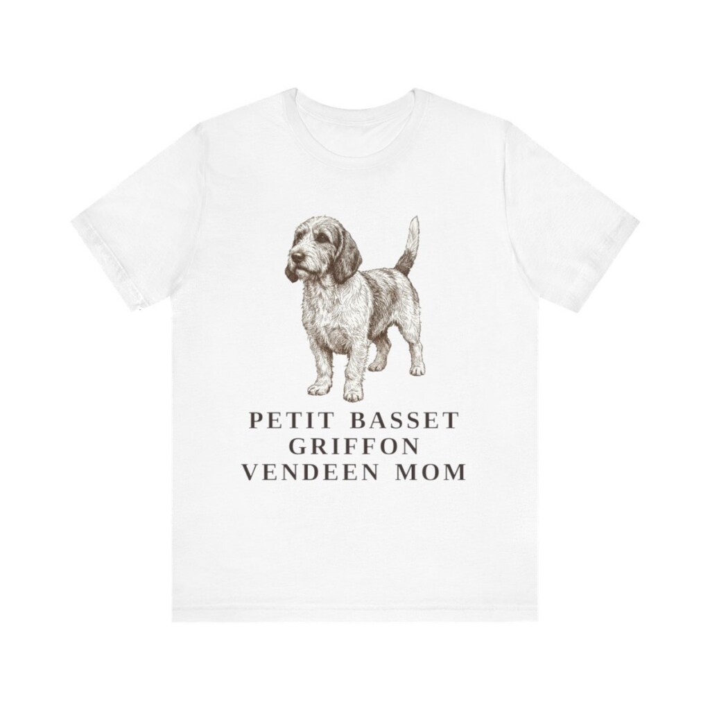 Petit Basset Griffon Vendeen Mom Shirt, Vintage Dog Sketch Tee, Dog Mom Gift