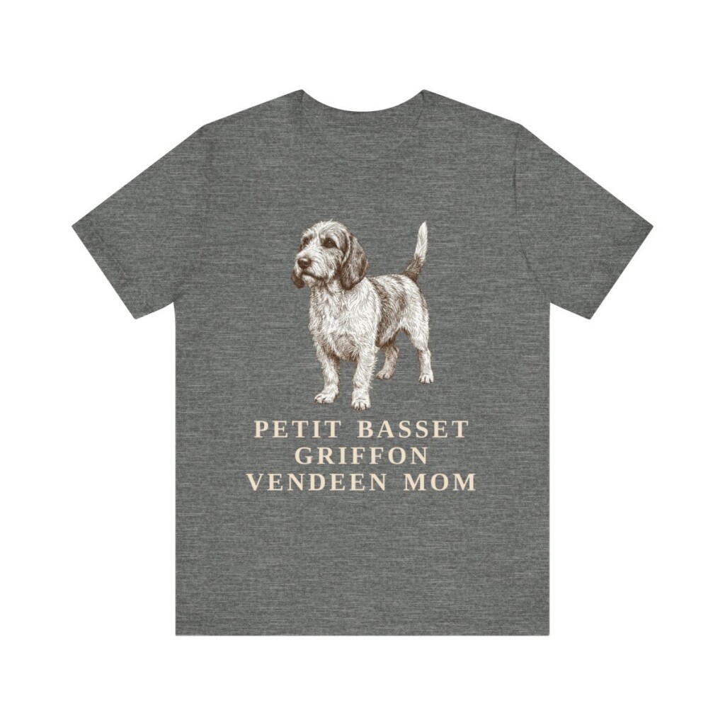 Petit Basset Griffon Vendeen Mom Shirt, Vintage Dog Sketch Tee, Dog Mom Gift