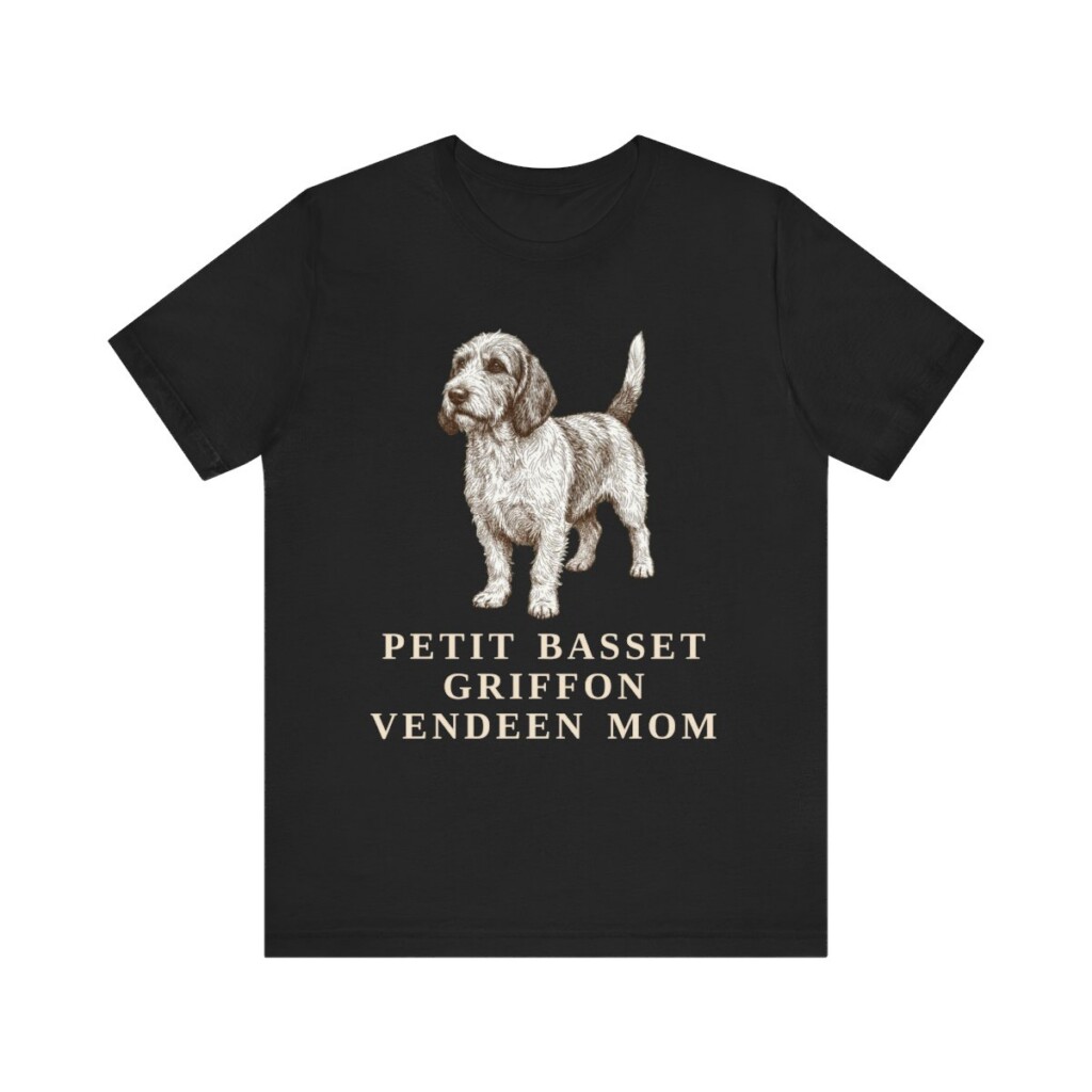 Petit Basset Griffon Vendeen Mom Shirt, Vintage Dog Sketch Tee, Dog Mom Gift