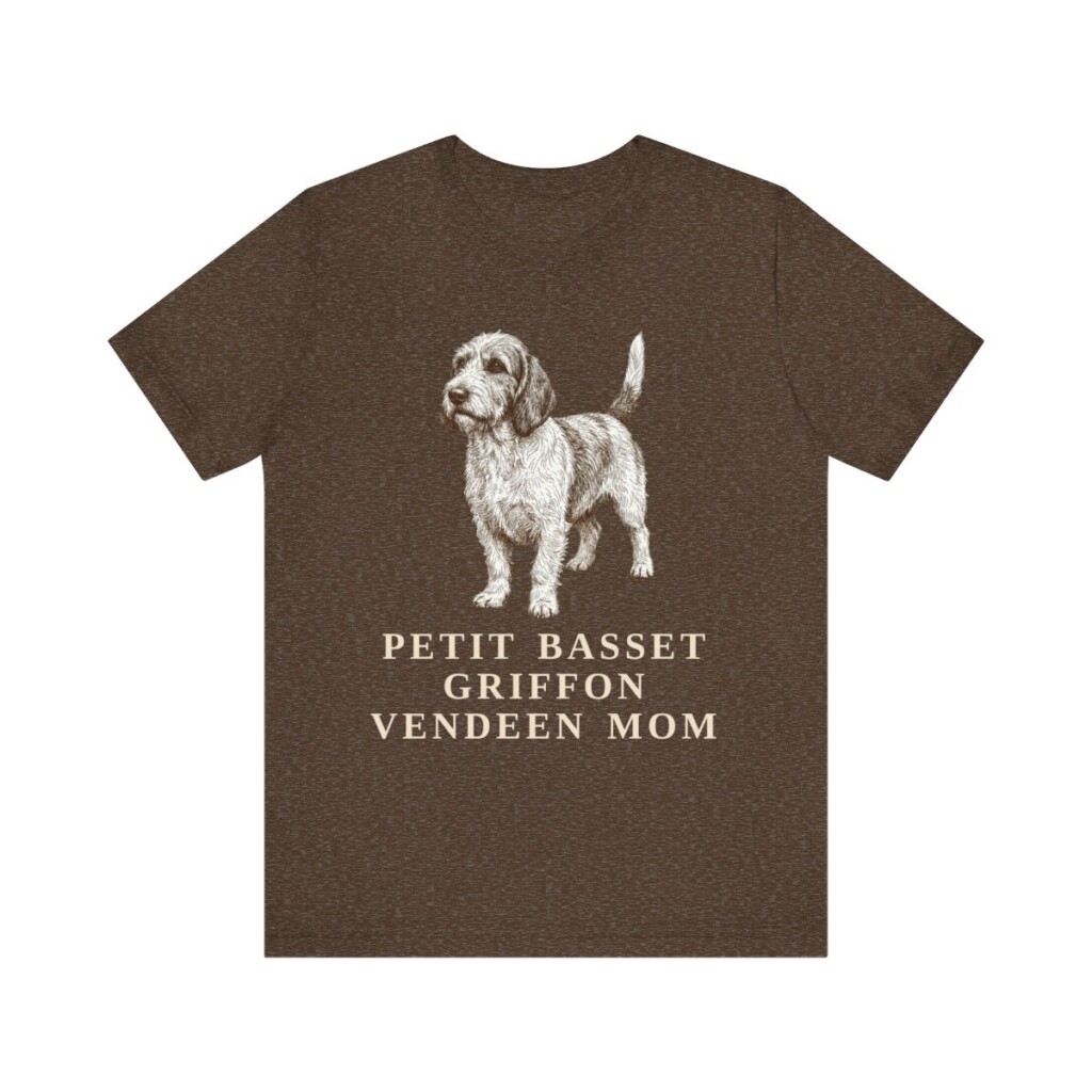 Petit Basset Griffon Vendeen Mom Shirt, Vintage Dog Sketch Tee, Dog Mom Gift