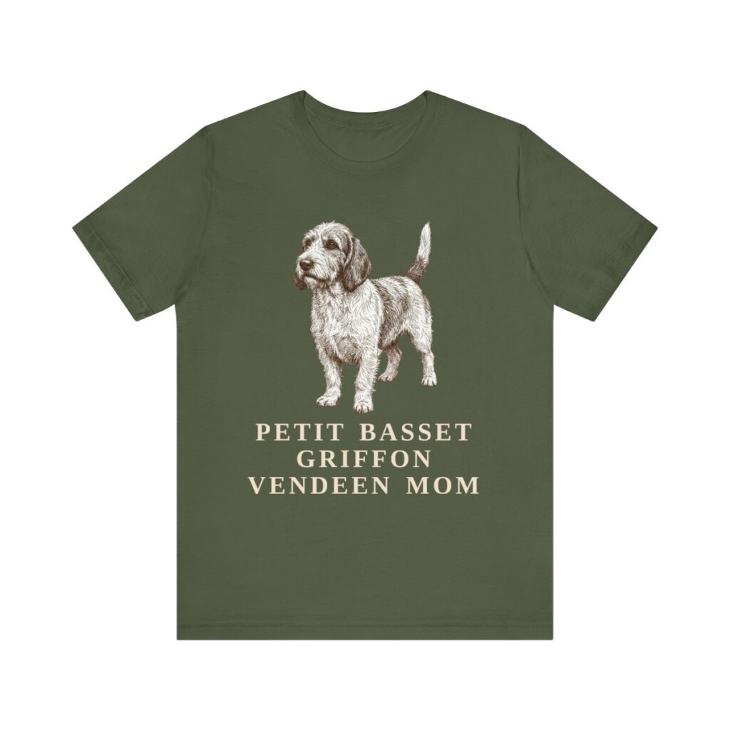 Petit Basset Griffon Vendeen Mom Shirt, Vintage Dog Sketch Tee, Dog Mom Gift
