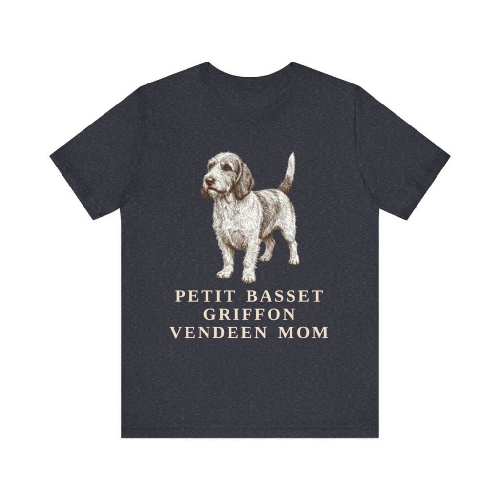Petit Basset Griffon Vendeen Mom Shirt, Vintage Dog Sketch Tee, Dog Mom Gift